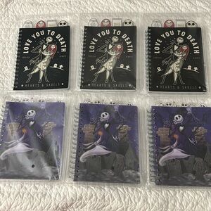 THE NIGHTMARE BEFORE CHRISTMAS JOURNAL bundle 6 pieces new free ship